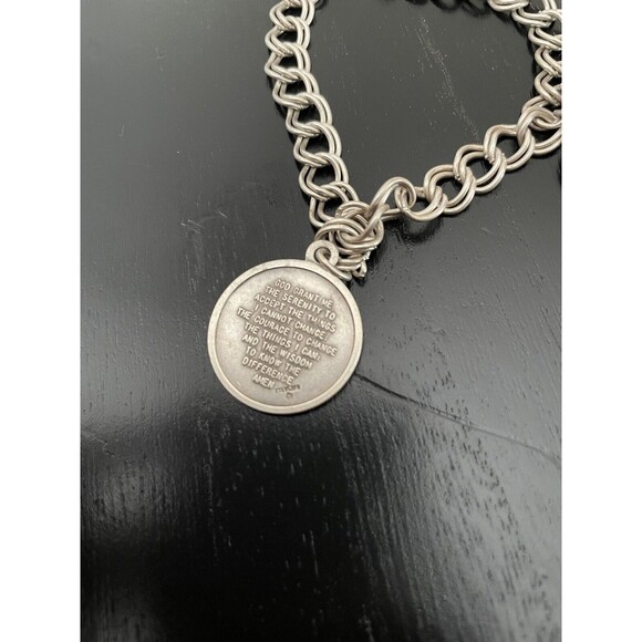 Vintage Sterling Silver Charm Bracelet with 3 Charms weighing 18 Grams~7" - Picture 4 of 13